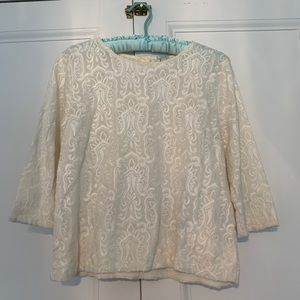 White J. Crew top size small